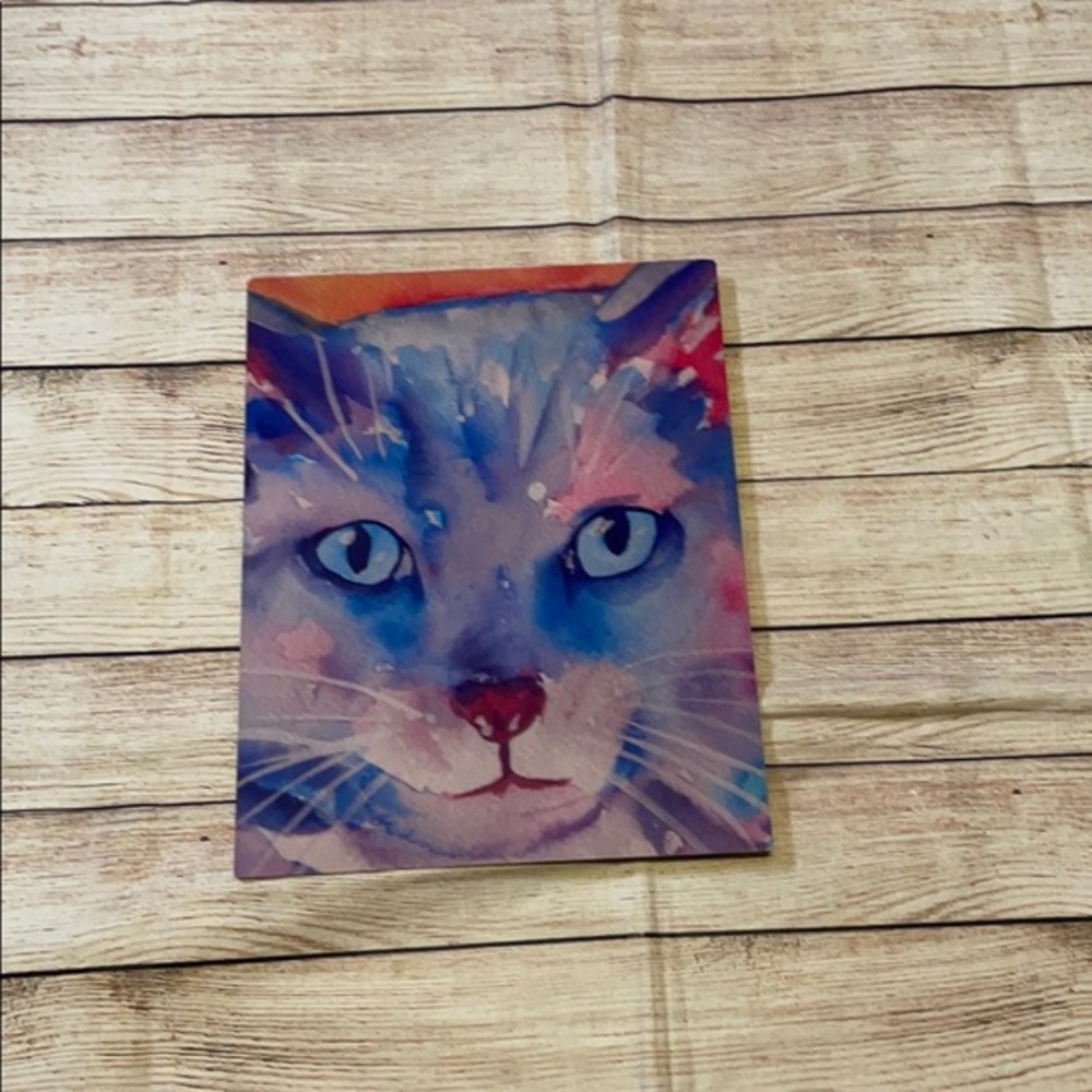 Phyllis Gubins 11x14 watercolor 🐱 metal art print
